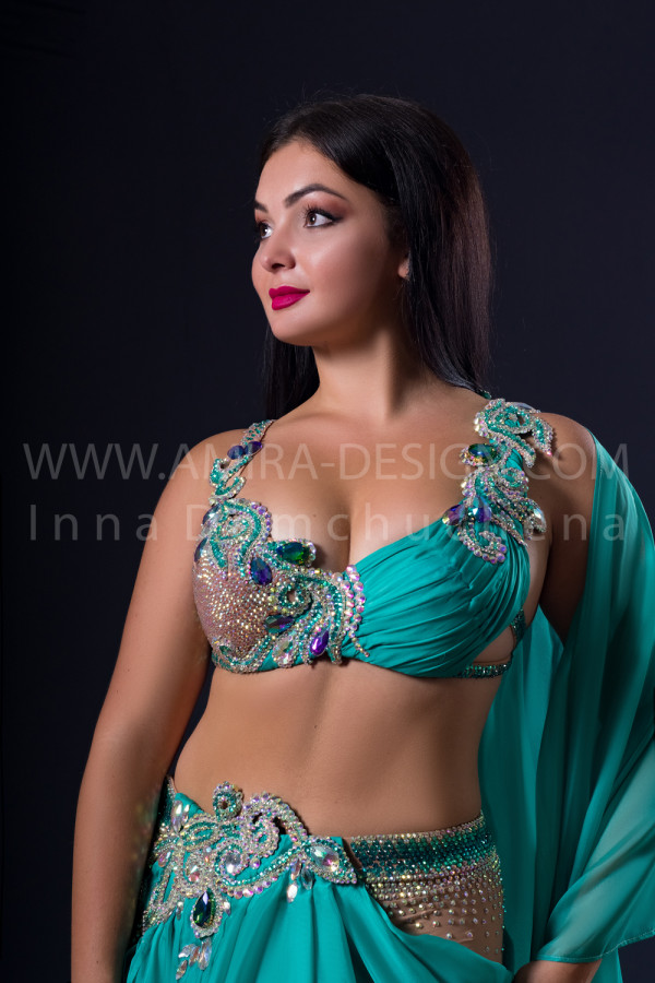 Professional bellydance costume (classic 218a)